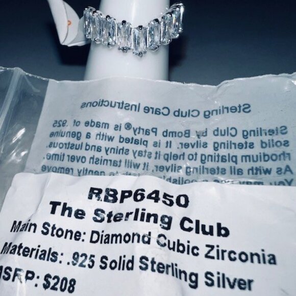 STERLING SILVER SIZE 6 RINGS - Picture 4 of 4